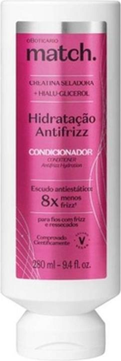 Actual product image O Boticário Match Conditioner Hydration Antifrizz (280 ml)
