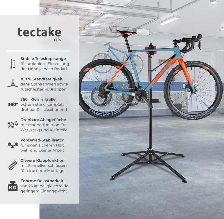 Actual product image tectake Bicycle mounting stand