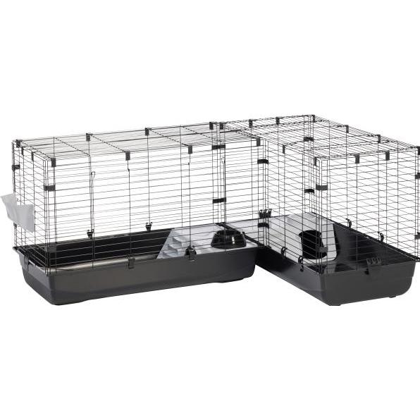 Savic Cubix Corner - black-black, Gehege