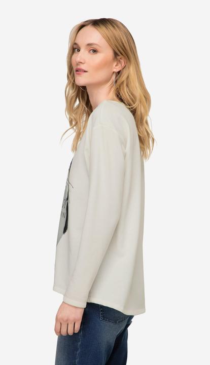 Produktbild Laurasøn Sweatshirt, oversized, Robben Print, Rundhals, Langarm (L)