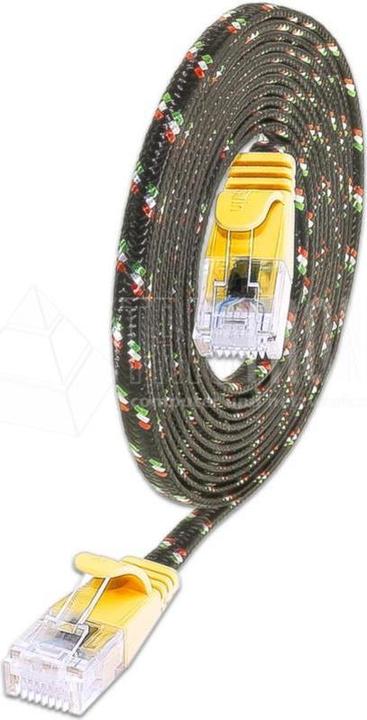 Produktbild Wirewin Slim Toughkabel: UTP, 0.25m, gelb (U/UTP, CAT6, 0.25 m)