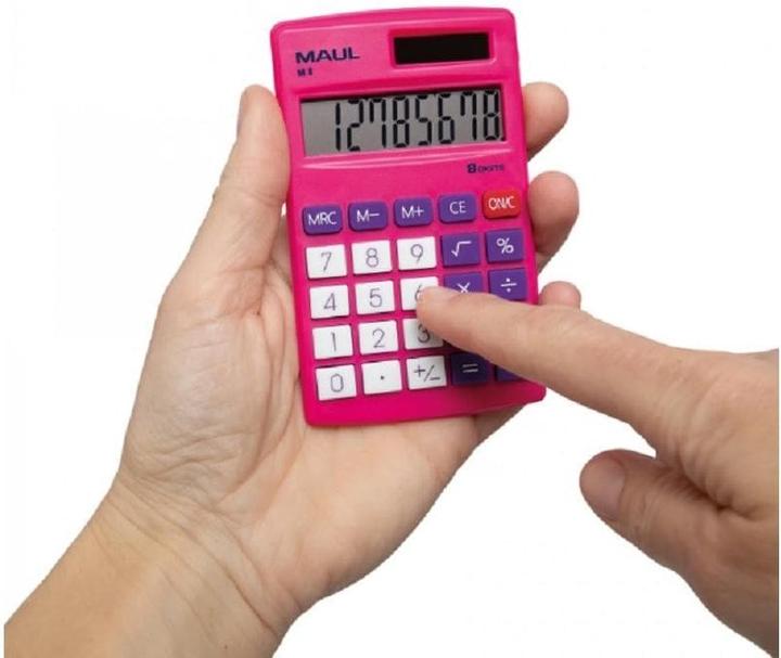 Immagine prodotto Maul Calcolatrice M8 Rosa (Celle solari)