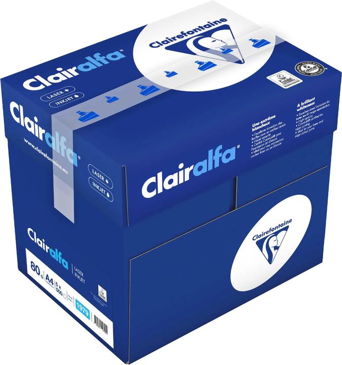 Produktbild Clairefontaine Clairalfa A4, 80 g/m2 (80 g/m², 2500 x, A4)