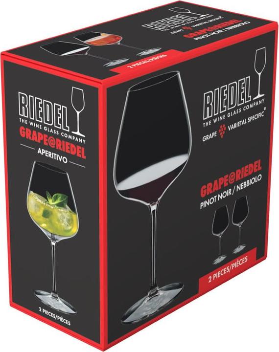Produktbild Riedel Grape Pinot Noir / Nebbiolo / Aperitivo Weingläser (75 cl, 2 Gläser, Rotweingläser)