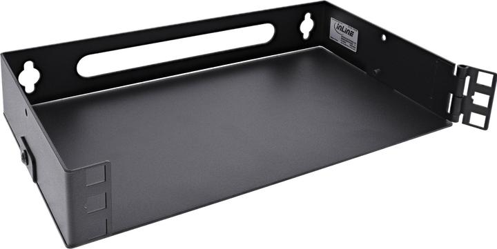 Actual product image InLine ® 10" Mini Rack zur Wandmontage, 1HE, 15,2cm Tiefe, schwarz (1 RU, 10 inch rack)
