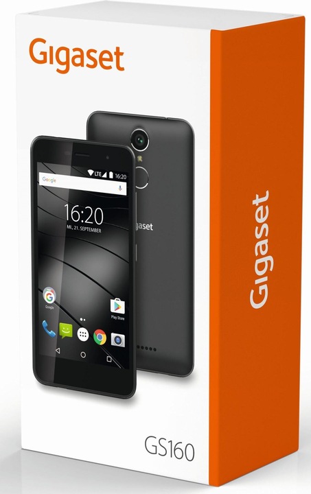 Produktbild Gigaset Gs160 (16 GB, Black, 5", Hybrid Dual SIM, 13 Mpx, 4G)