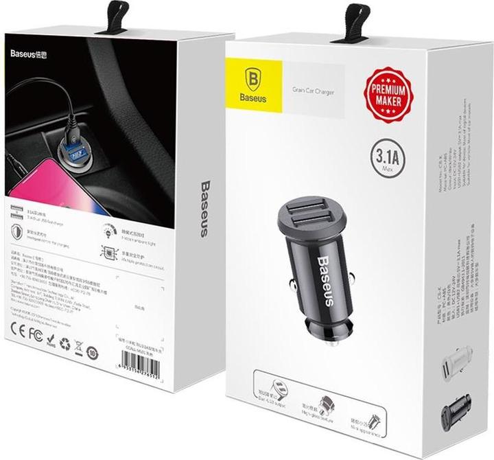 Actual product image Baseus Grain Car Charger Black