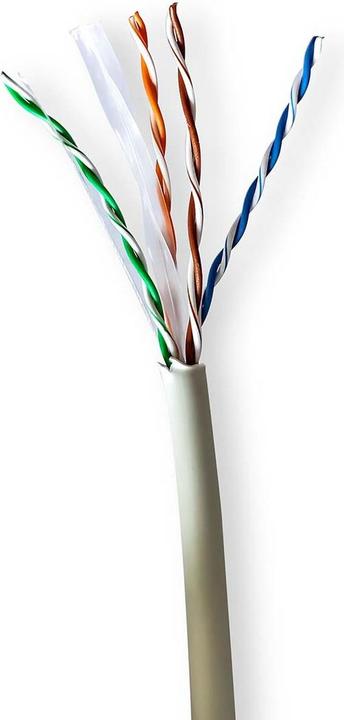 Actual product image Nedis Network Cable Rolls | CAT6 | Stranded Cable | U/UTP | Pure Copper | 100.0 m | Indoor (U/UTP, CAT6, 100 m)