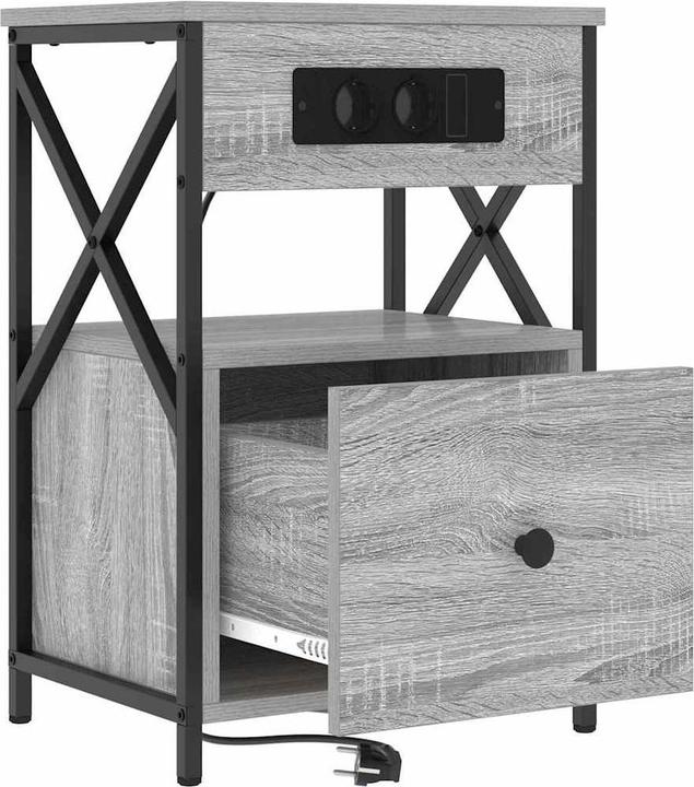 Actual product image vidaXL Bedside table (31 x 31 x 60 cm)