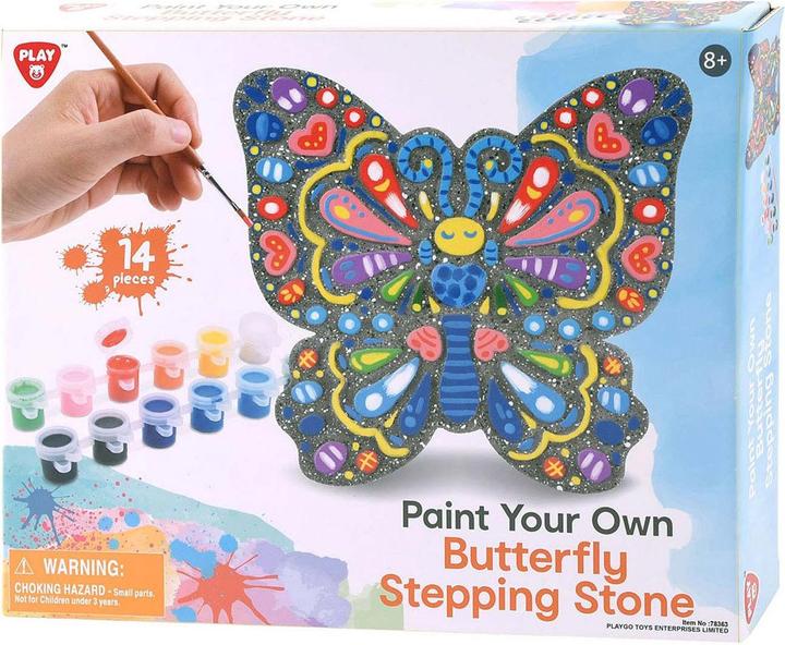 Immagine prodotto Play Gioca a dipingere la tua farfalla di cemento, 14 pezzi.
