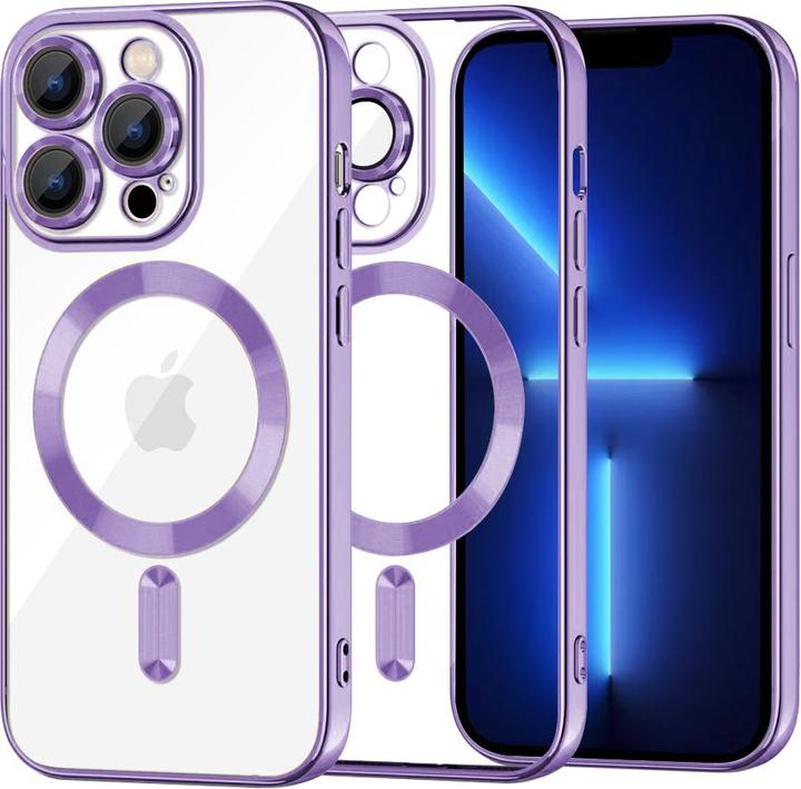 Actual product image Techsuit - Luxury Crystal MagSafe - iPhone 13 Pro Max - Light Purple (Apple iPhone 13 Pro Max)