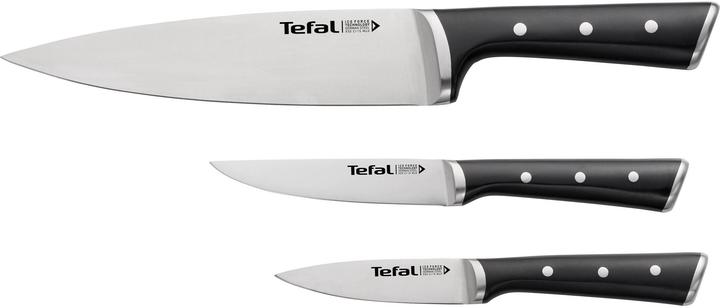 Tefal Ingenio Set di 3 coltelli da cucina, multiuso e spelucchini Ice Force (20 cm)