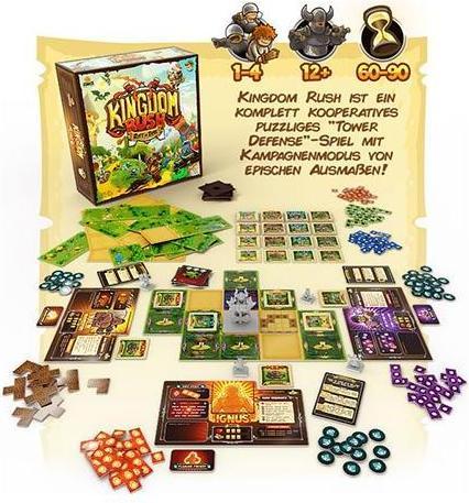 Actual product image Mirakulus 1023738 - Kingdom Rush - Board game for 1 - 4 players, ages 12+ (DE edition) (German, 1 - 4 Players)