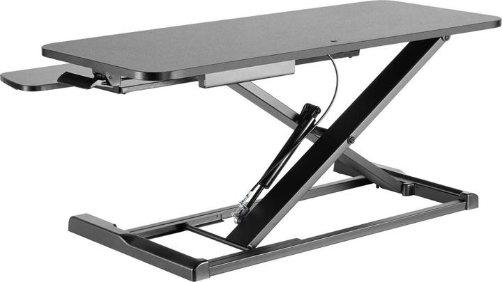 Produktbild Wiltec Toboli Schreibtischaufsatz Steh-Sitz 95x40cm höhenverstellbar Tastaturablage
