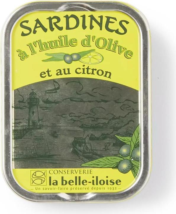 la belle-iloise Sardines à l'huile d'olive et au citron (115 g)