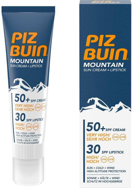 Image du produit Piz Buin montagne (Crème solaire, Stick solaire, SPF 50+, 20 ml, 36 g)