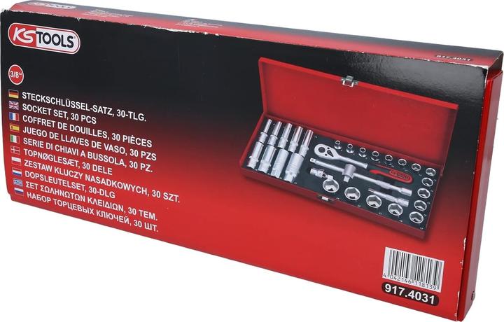 Actual product image KS Tools 3/8 Socket set 30 pcs.