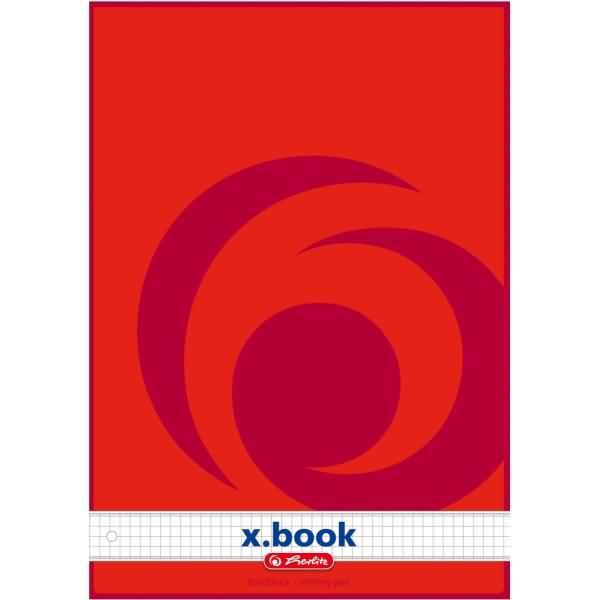 Image du produit Herlitz Bloc-notes quadrillé 4 trous collé (A4, Quadrillé)