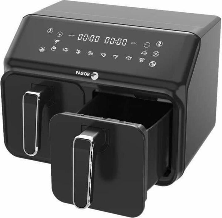 Produktbild Fagor Heissluftfritteuse FG2X4L Schwarz noir 2200 W 8 L