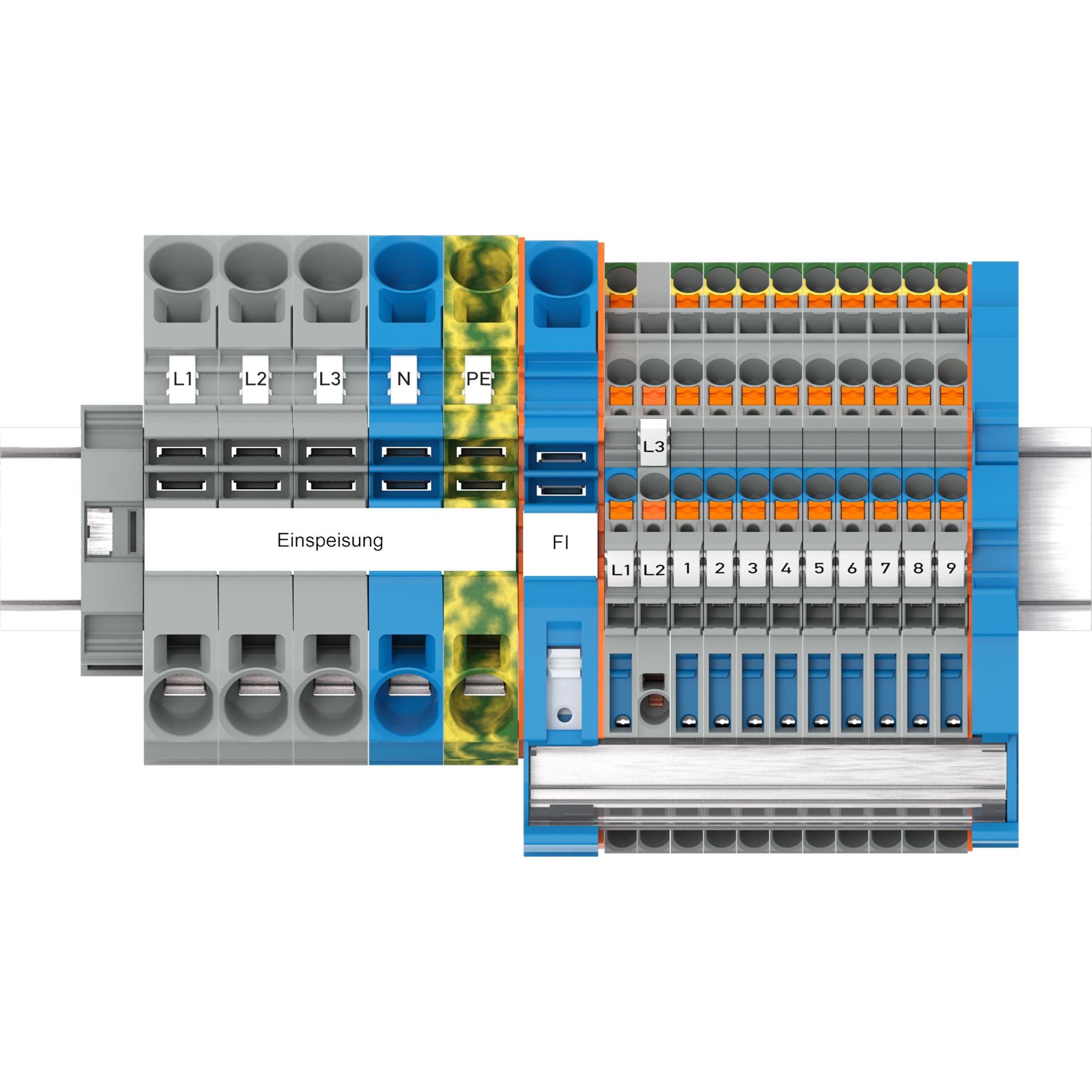 Wago, Verteilerschrank, TOPJOB S-Unter- 821-106verteiler-Set,mit Betätigungsöffnung