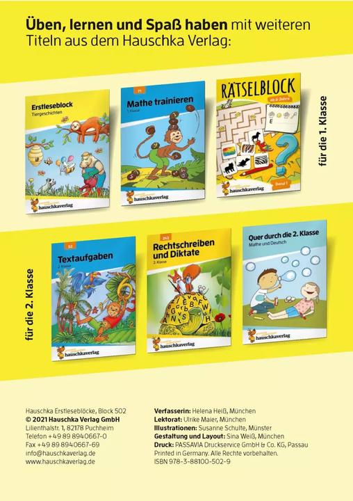 Image du produit Erstleseblock - Sommer, Ferien, Sonnenschein, A5-Block (Allemand, Susanne Schulte, Helena Heiss, 2021)