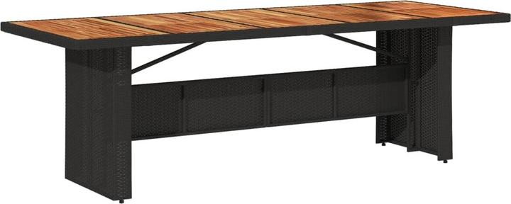 Produktbild vidaXL Bistroset Sitzgruppe Balkonset Gartenmöbel 11-tlg. Schwarz Poly Rattan