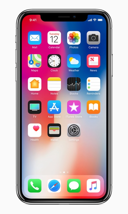 Actual product image Apple iPhone X (64 GB, Space Grey, 5.80", 12 Mpx, Single SIM)