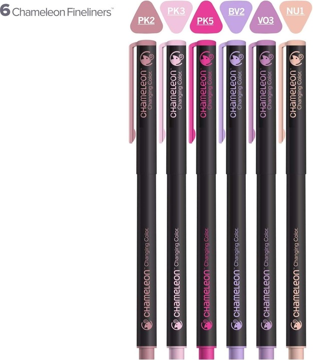 Actual product image Chameleon Fineliner Set (Multicoloured, 6 x)