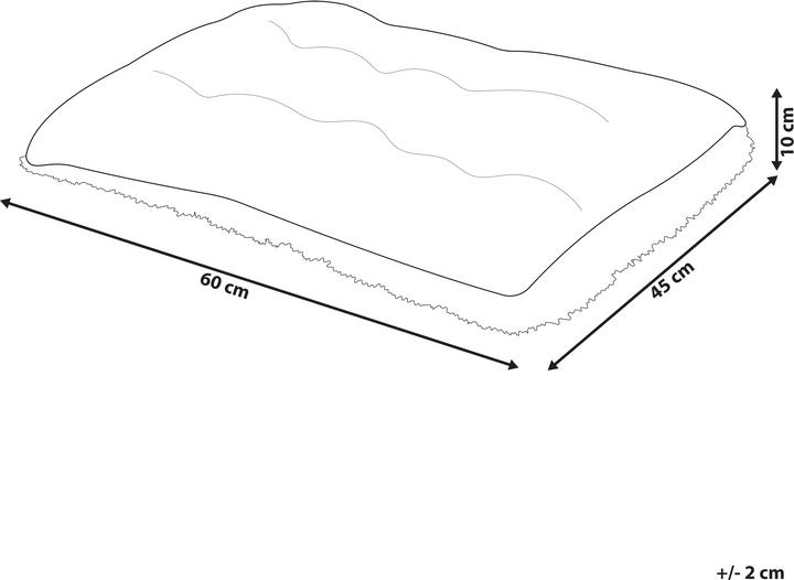 Immagine prodotto Beliani Letto per animali domestici in velluto beige 60 x 45 cm ERGANI (Cane)