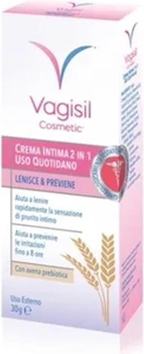 Vagisil Feuchtigkeitsspendende und beruhigende Intimcreme mit natürlichem prebiotischem Hafer 30g (Intimcrème)