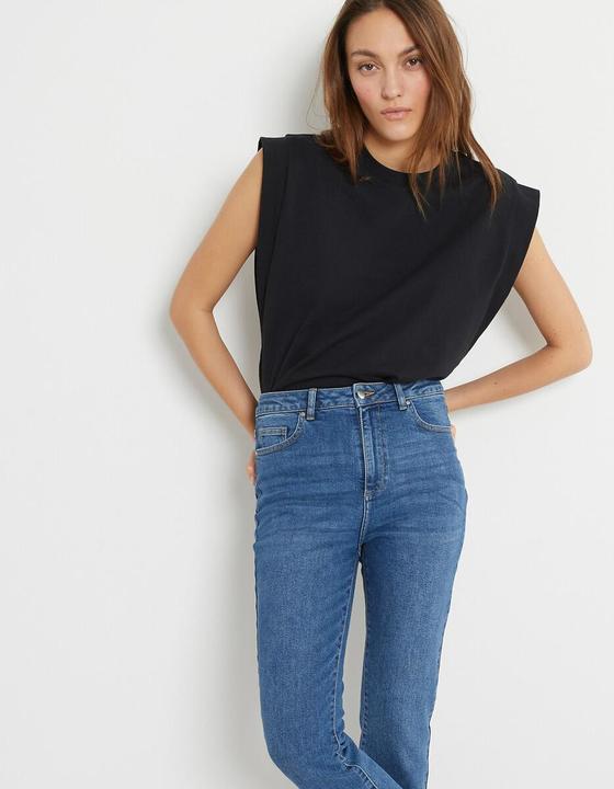 Actual product image La Redoute Collections Sleeveless top with a round neckline (S)