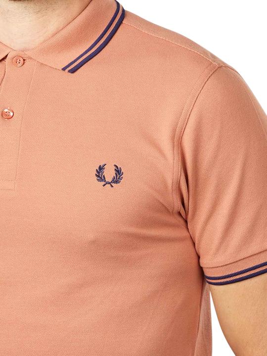 Produktbild Fred Perry Twin Tipped Polo Shirt Short Sleeve Lightrust (XXL)
