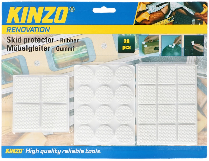 Produktbild Kinzo Skid pads EVA 28pc 3as (Filzgleiter, 28 Stück)