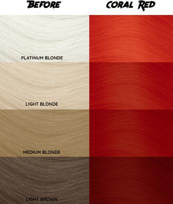 Produktbild Crazy Color Color Semi-Permanent Hair Color Dye coral red 57 - 100 ml, 1er pack (1 x 115 g) (57)