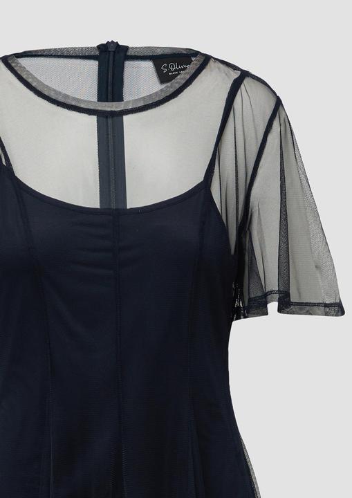 Produktbild S.Oliver Kleid Midikleid aus Mesh mit Unterkleid (36)
