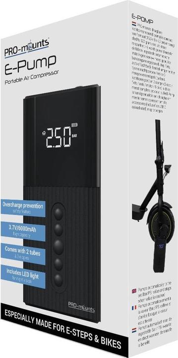 Produktbild PRO-mounts E-Pumpe für E-Tretroller / E-Bike