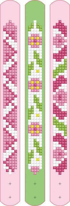Produktbild Diamond Dotz Diamond Painting Armbänder Pink