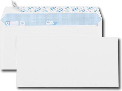 Produktbild GPV Briefumschl„ge, DL, 110 x 220 mm, weiá, ohne Fenster (110 x 220 mm, 100 x)