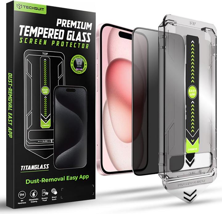 Actual product image Techsuit TitanGlass FullCover (Apple iPhone 15, Apple iPhone 16)
