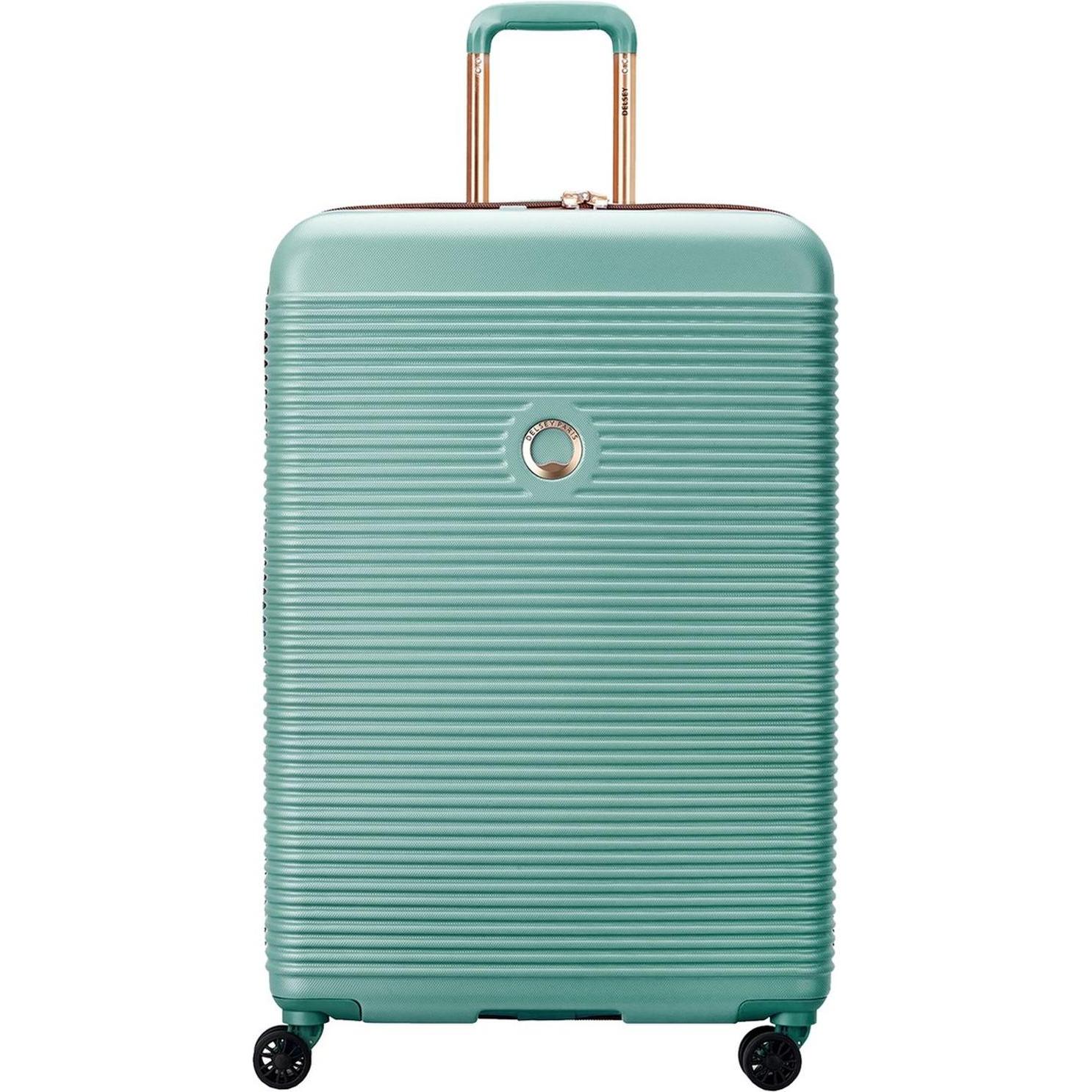 Delsey Verde Valigia, Carrello Freestyle A 4 Ruote Large 76 Cm Mandorla, (104 L)