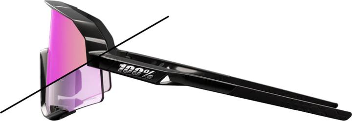 Produktbild 100% Slendale (Gloss Black, Photochromic Purple Mirror)