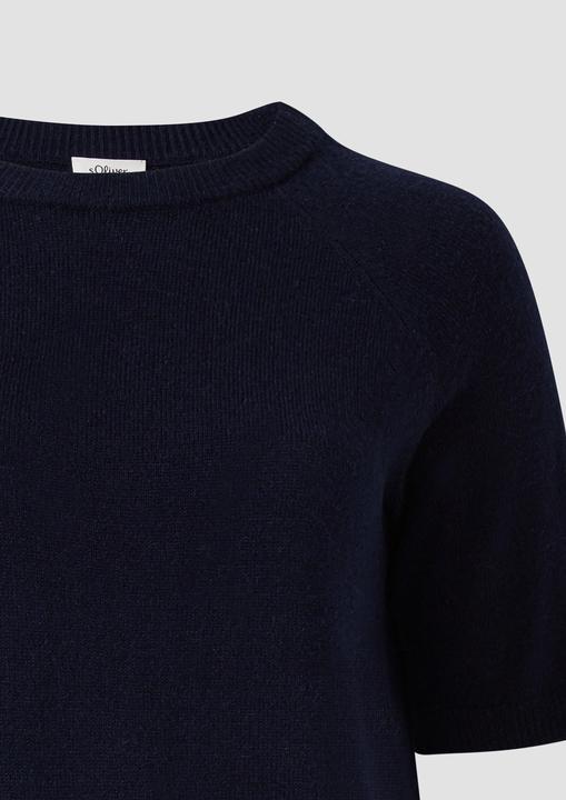 Produktbild s.Oliver Strickpullover Kurzarmpullover aus Alpakamix (46)