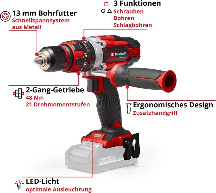 Actual product image Einhell TE-CD 18/48 Li-i-Solo (Rechargeable battery operated)