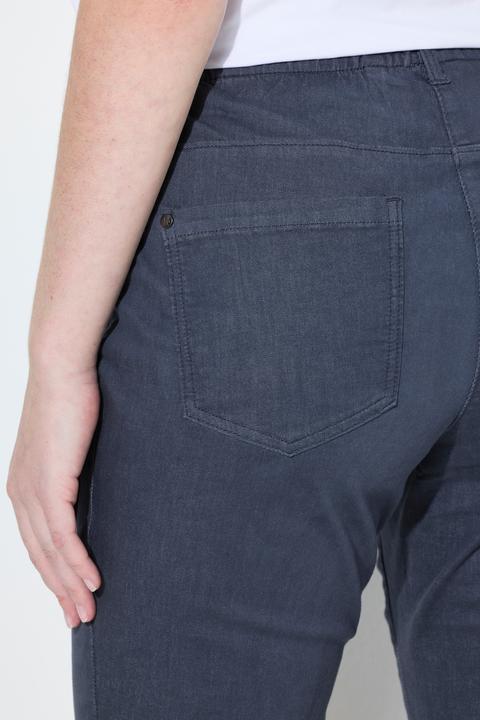 Produktbild Ulla Popken 7/8-Hose Sienna, Fransensaum, schmales Bein (62)