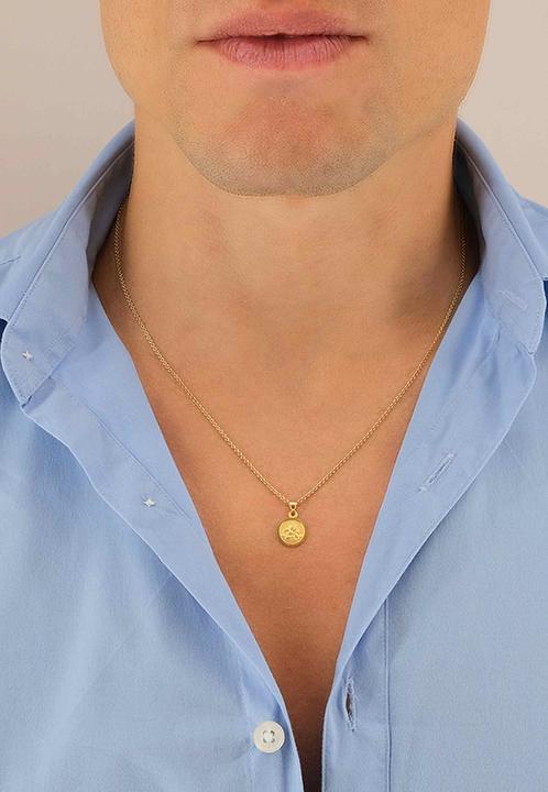 Image du produit Muau Pendant medal angel yellow gold 750, 10mm (Or jaune 750/18K)