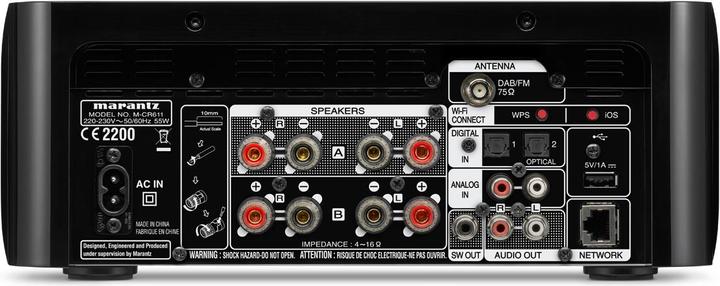 Actual product image Marantz M-CR611 Melody Media (CD Network Receiver)