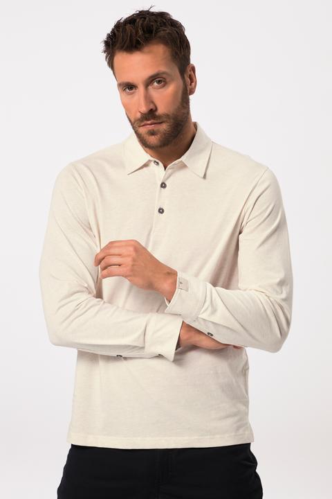 Image du produit JP1880 Polo JP AWARE, manches longues avec poignets. Coton bio certifié GOTS. (6XL)