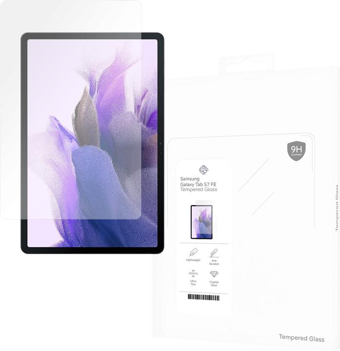 Cazy Schutzglass Kompatibel mit Samsung Galaxy Tab S7 FE - Displayschutz Tempered Glass (1 Stück, Galaxy Tab S7 FE)