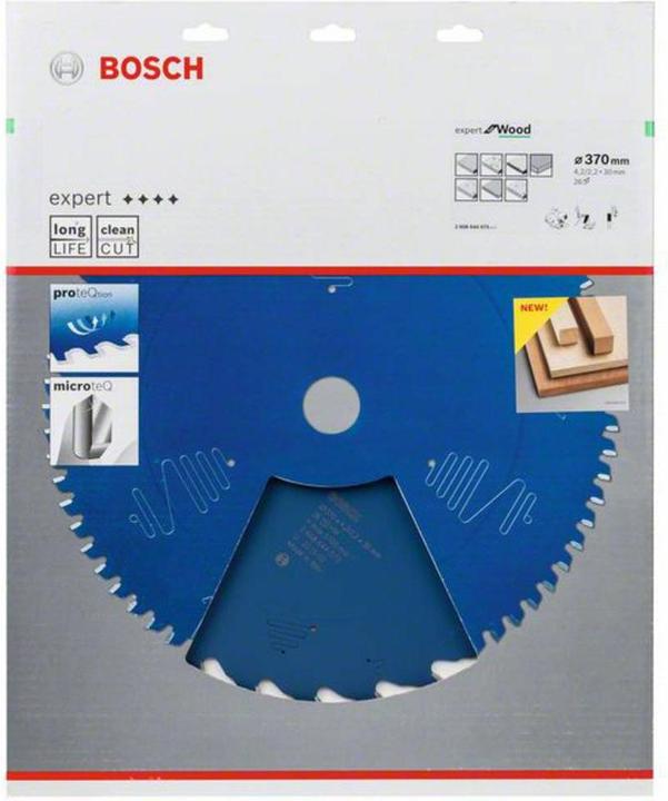 Produktbild Bosch Professional Zubehör Kreissägeblatt Expert for Wood, 370 x 30 x 4,2 mm, 26