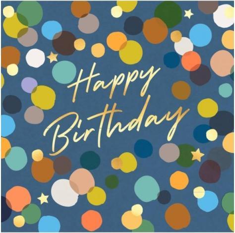 Produktbild Laura Darrington Geburtstagskarte bunte Punkte - Happy Birthday